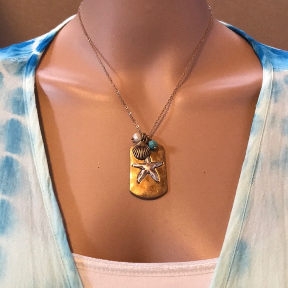 Starfish Ocean Lover Charm Necklace Jewelry - Picture 9 of 9